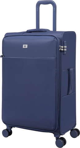 סט מזוודות בד קלות 3 יח' 30/25/20 מבית IT Luggage דגם Lustrous Luxe בצבע כחול